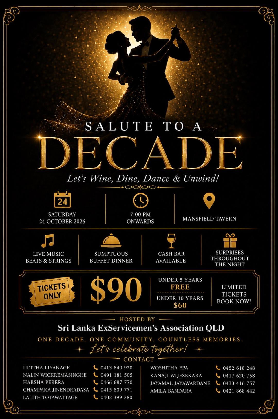 Dinner Dance – Let’s Wine, Dine, Dance & Unwind
